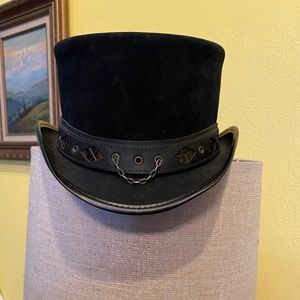 Steampunk Leather Hat